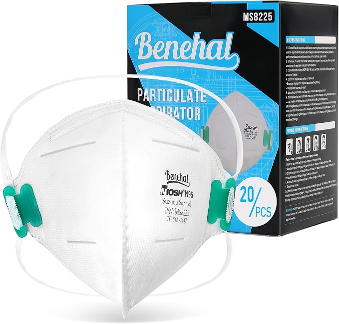 LotFancy N95 Mask for Adults, NIOSH Particulate Respirator, N95 Face Mask for by LotFancy