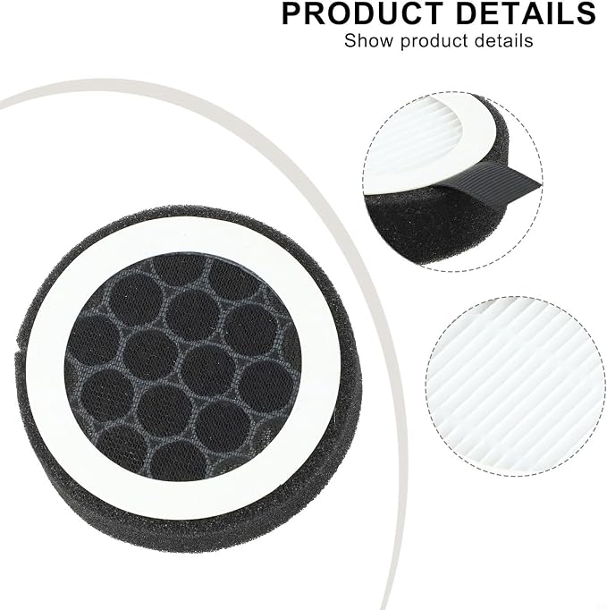 Activated Carbon HEPA Filter for PVC Pipe, Round Duct Filter Screen Removing - Image 5