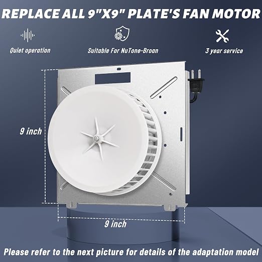 Upgrade 8664RP 8663RP for Nutone 8664RP/8663RP B Unit Bathroom Fan Motor - Image 2