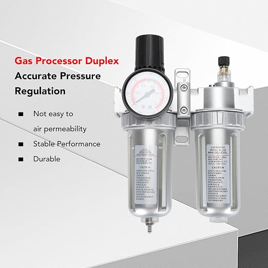 1/4 Inch Aluminum Alloy Air Filter Pressure Regulator, Compressed Air Line - Image 6