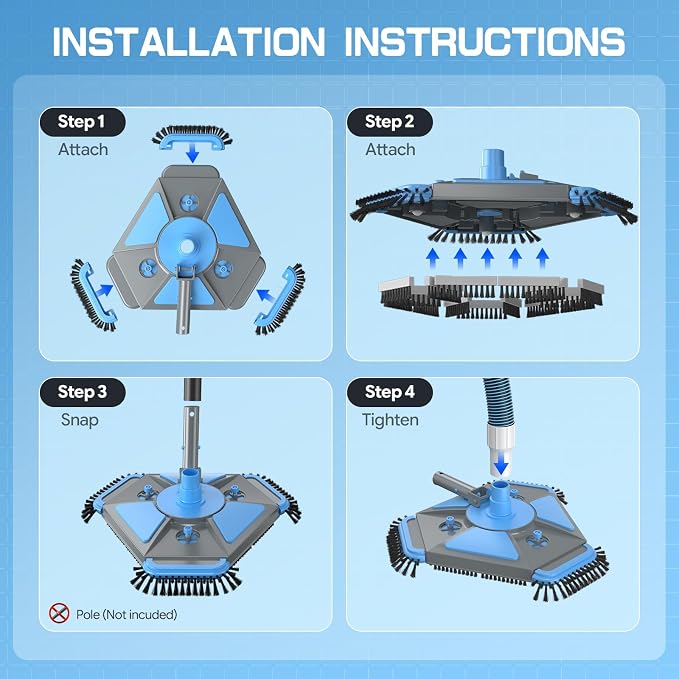 UIRWAY Upgrade Pool Vacuum Head - Image 7