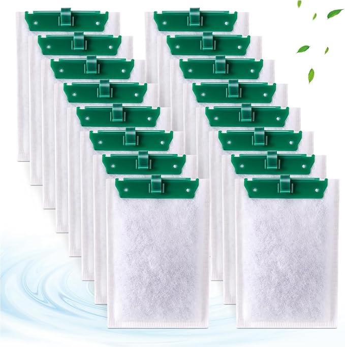 Medium Replacement Filter Cartridges, 16 Pack, Compatible by Aquavico