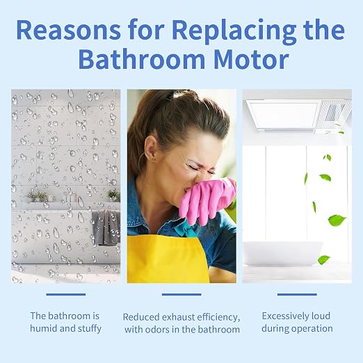 SM550 Universal Bathroom Vent Exhaust Fan Motor Replacement Kit SM550 Compatible - Image 4