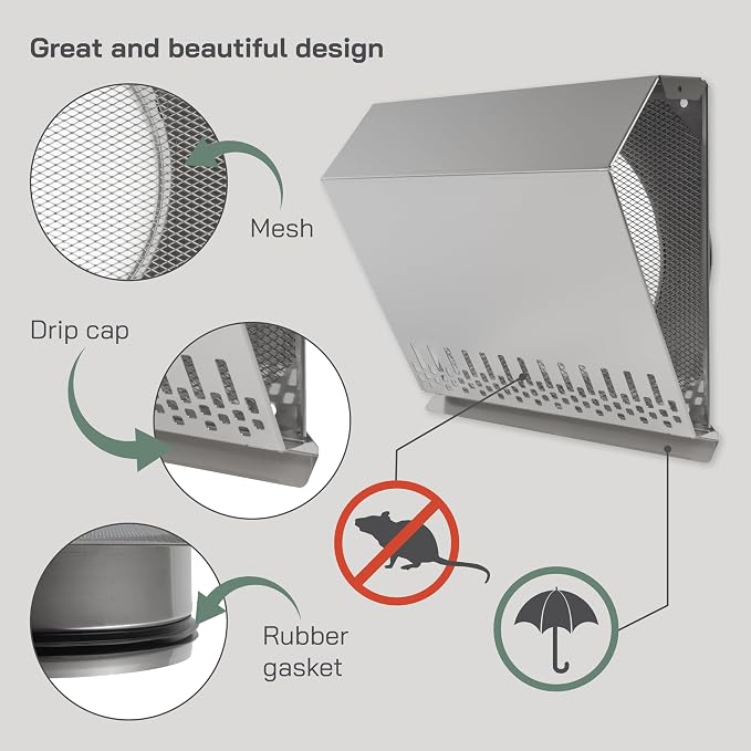 Vent Systems 8" Inch Air Supply Vent Cover - Image 3