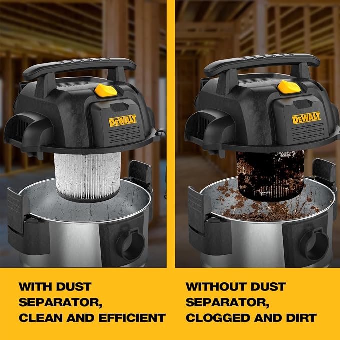 Dewalt Dust Separator with 10 Gal Stainless Steel Tank, 99.5% Efficiency - Image 5