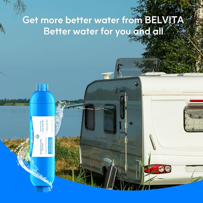 RV inline water filter with Flexible Hose Protector, Dedicated - Image 7