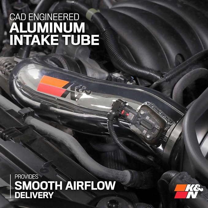 K&N Cold Air Intake System: High-Flow Air Filter, Increase Performance & - Image 5