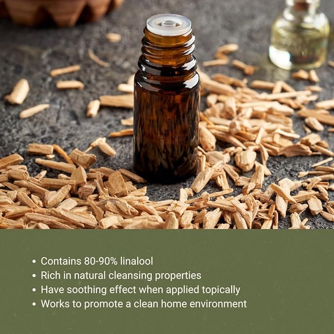 Ho Wood Essential Oil Direct from Malagassi - Ho Wood Essential Oil for Diffusers, Candle-Making, Soap-Making, Aromatherapy, for Skin and Hair (22lbs)