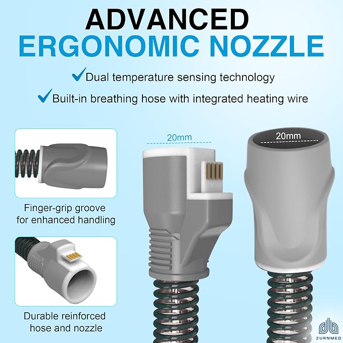 ZURNMED® Climate-Line Air Hose for AirSense 11 & AirCurve 11 – Includes 12 - Image 3