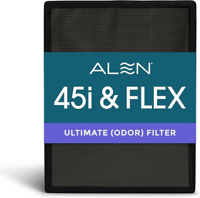 Alen 45i & Flex Replacement Air Filter, B4-Odor H13 True HEPA + Carbon Catalyst by AlenCorp