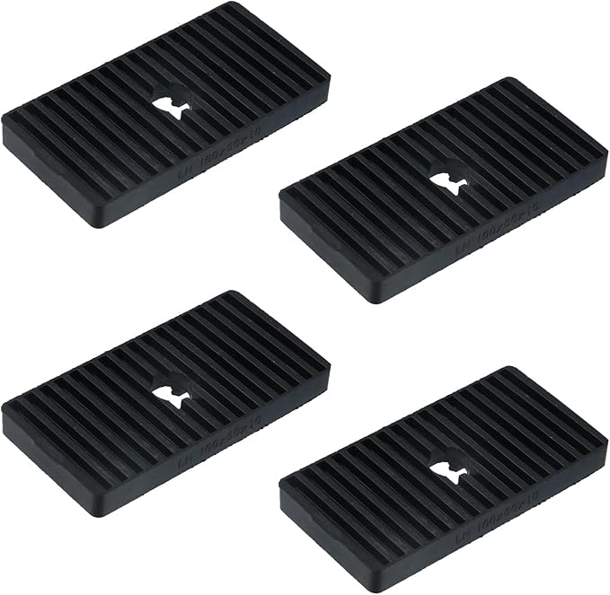 MY MIRONEY 4PCS 3.94" × 1.97" Rectangle Rubber Anti-Vibration Isolator Pads by MYMIRONEY
