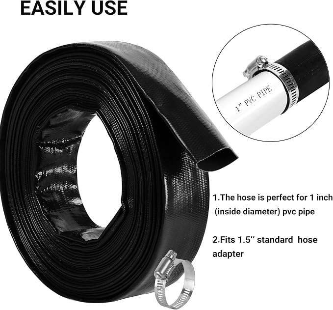 1-1/2" x 50 FT Pool Backwash Hose, - Image 5