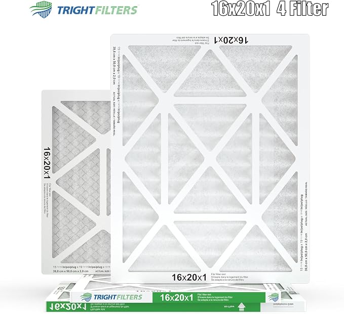 16x20x1 Air Filter 4 Pack, MERV 8 Pleated Dust Defense Air Filters Replacement - Image 9