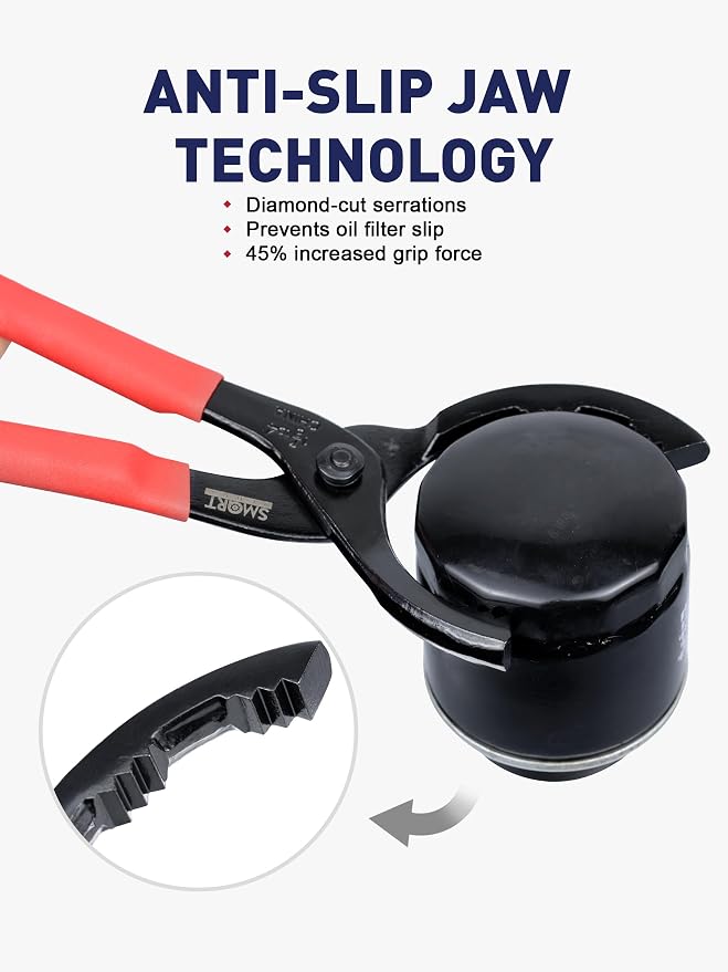 SMART JERRY - Adjustable Oil Filter Wrench | Motorcycle Oil Change Tool | 12'' - Image 5