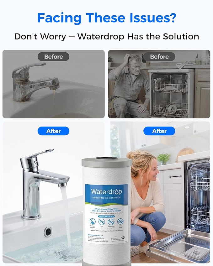 Waterdrop WF10F Whole House Water Filter, Compatible - Image 3