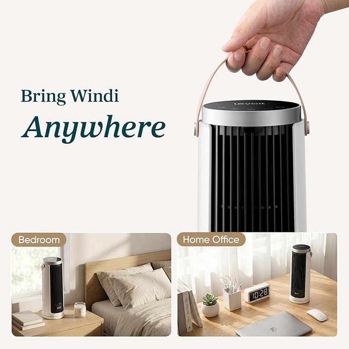 LEVOIT Tower Fan for Bedroom, 20dB Quiet Desk Fan - Image 5