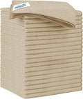 HOMEXCEL Brown Microfiber Cleaning Cloth 20 Pack 11.5 x 11.5 inch Microfiber Towels for Cars Ultra Absorbent Car Washing Cloth Lint Free Streak Free Cleaning Rags for Car, Kitchen Window