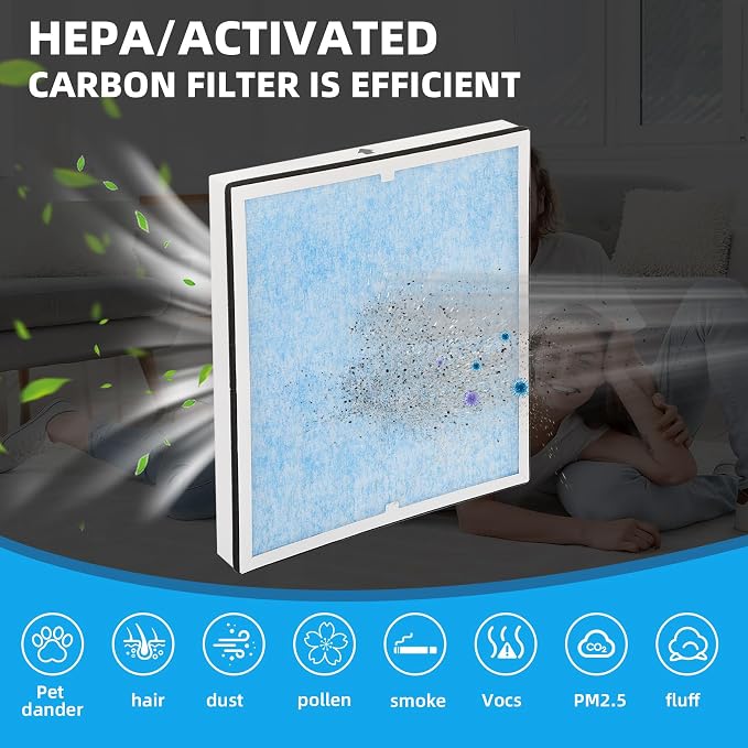 HEPA/Activated Carbon Filter Replacement, HEPA 550 Fliter Replacement Set - Image 5
