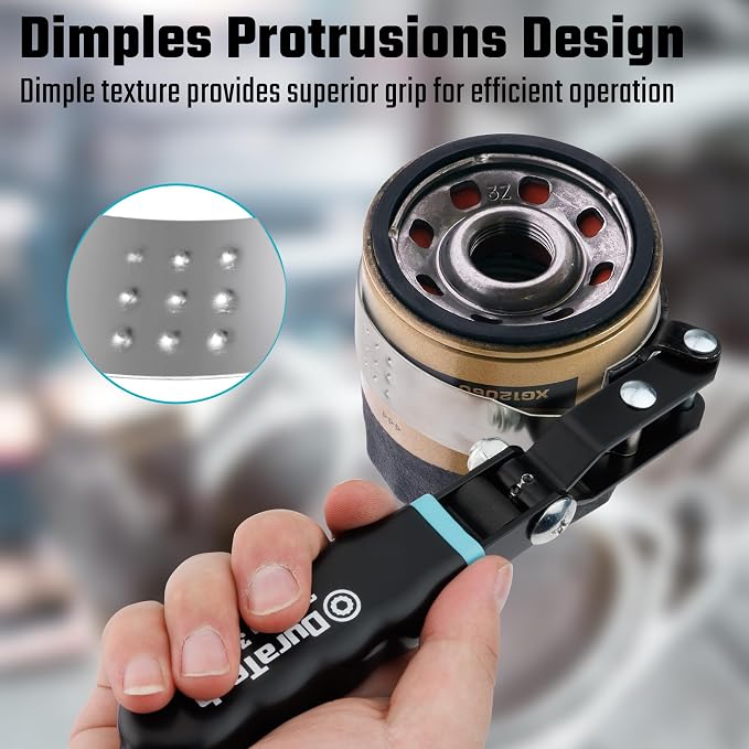 DURATECH Small Swivel Oil Filter Wrench，5 Gear Adjustment Oil Filter Removal - Image 3