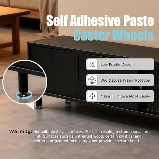 1 Inch Self Adhesive Caster Wheels - Image 3