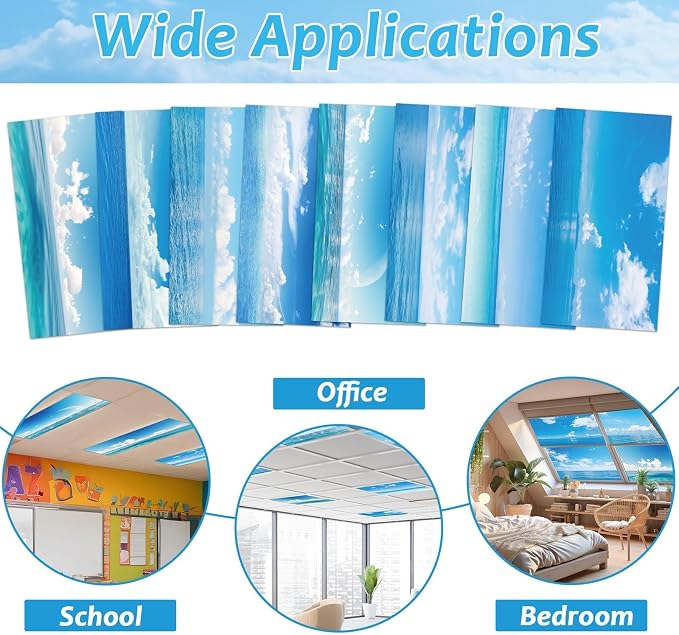 8 Pcs Fluorescent Light Covers - Image 4