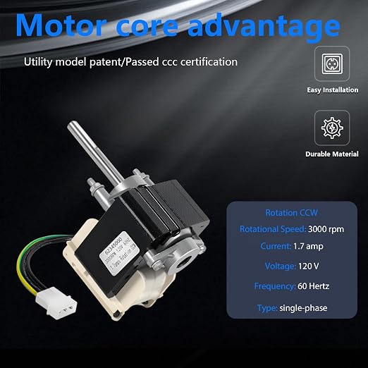 WRSXG 62345000 for LS100SE, Bathroom Fan Motor High Performance Replacement - Image 3
