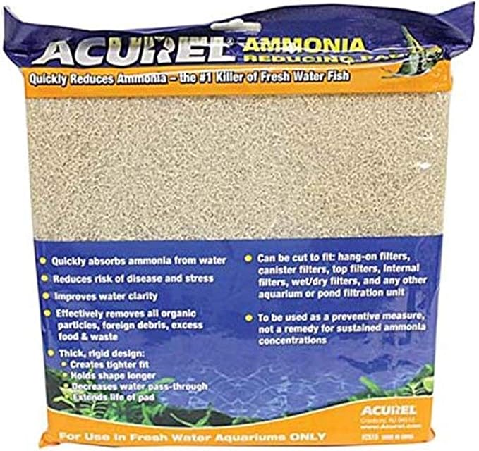 Acurel Ammonia Reducing Media Pad Aquarium and Pond Filter Accessory, 10-Inch by Unknown