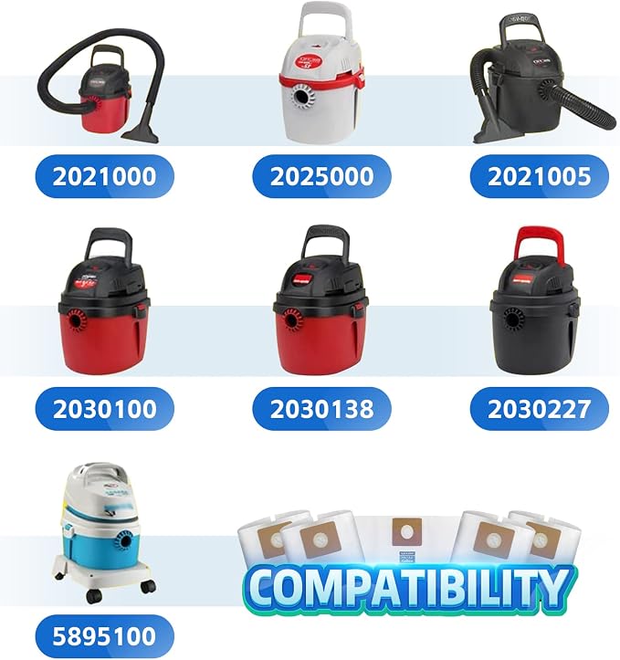 Micro Shop Vac Bags 1-1.5 Gallon by ALYYDBG, Type A - Image 2