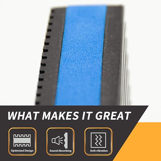 7/8 Inch Thick Rubber Anti-Vibrations Damping Pads Pack, Heavy Duty Sound - Image 2