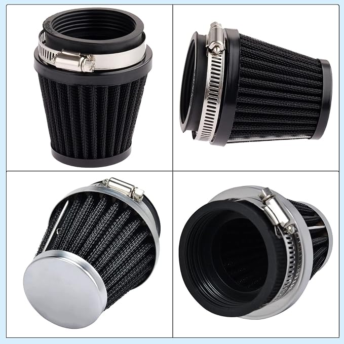 Mtsooning Air Intake Filter Pod, 54mm/2.12" Tapered Clamp-on Breather, Inlet - Image 5
