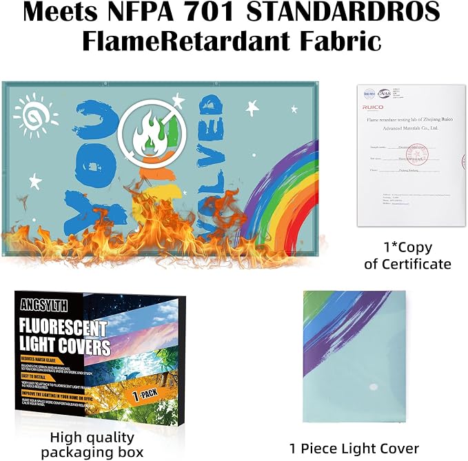 Fluorescent Light Covers -1PCS 4x2 Feet Classroom Covers - Image 5