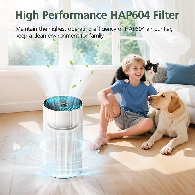 HAP604 Replacement Filter for ECOSELF HAP604 Air Purifier, 3-In-1 Air Filter - Image 9