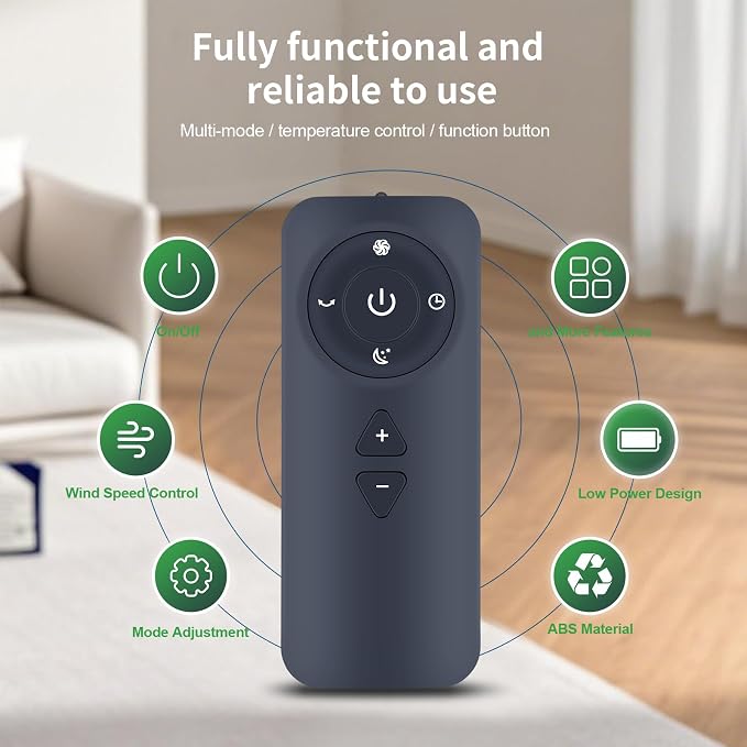 Replacement New Remote Control for U ULTTY Bladeless Tower Fan and Air Purifier - Image 3