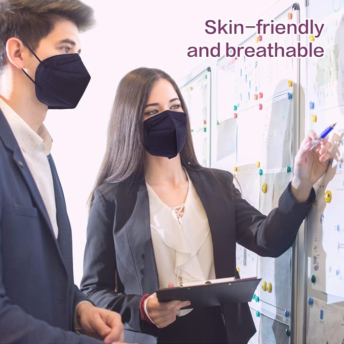 Miuphro KN95 Face Mask 50 Pack, Disposable Respirator Masks, 5 Layer Design - Image 7