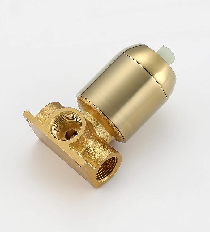 sumerain Wall Mount Tub Faucet Brushed Brass with Waterfall Tub Spout and Rough in Valve, High Flow