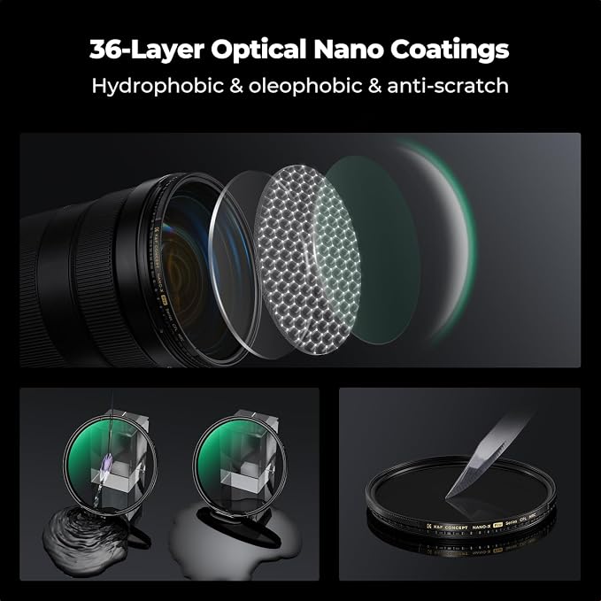 K&F Concept 55mm Circular Polarizers Filter Super Slim - Image 7