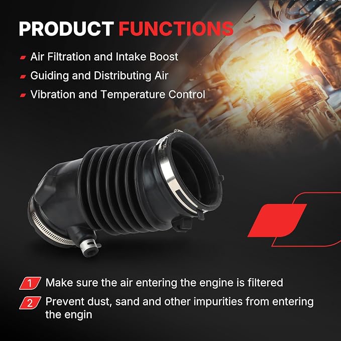 17228-5J6-A00 Air Cleaner Intake Hose Tube - Image 3
