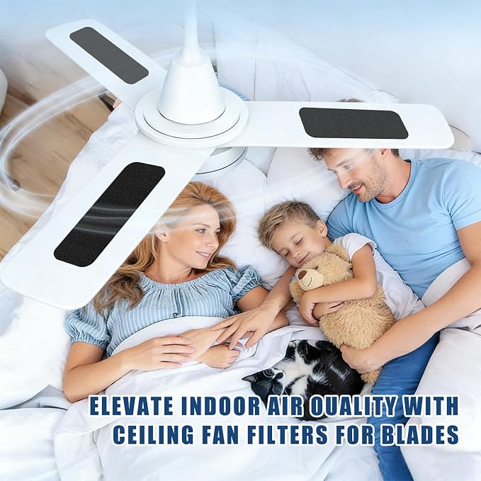 10 Pack Ceiling Fan Filters, Barnacle Activated Carbon Fan Filters Fits All - Image 7