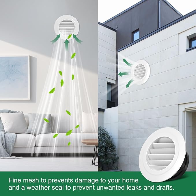 Soffit Vents 6 Inch, Round Exhaust Air Vent Cover - Image 6