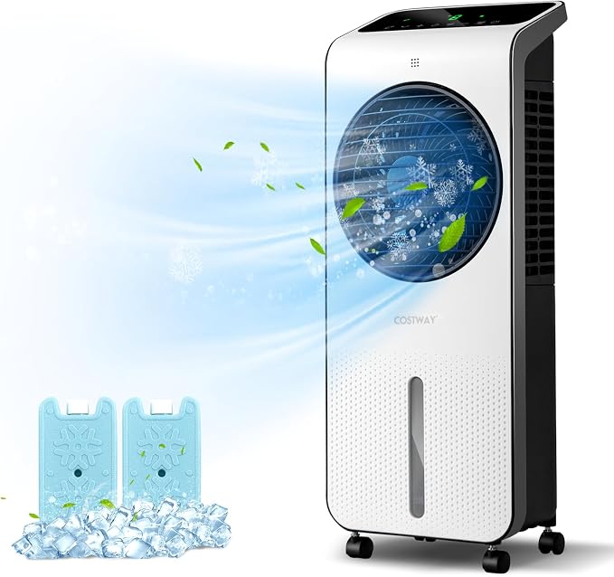 COSTWAY Portable Evaporative Air Cooler, 3-in-1 Swamp Cooler w/Remote Control by COSTWAY