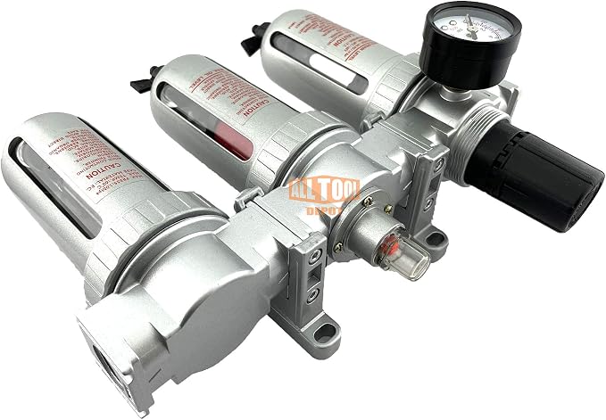 1/4" NPT MID FLOW Filter Regulator Coalescing Desiccant Dryer System - Image 7
