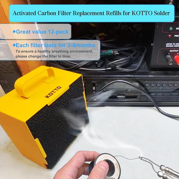 12 Pack Activated Carbon Filter Replacement Refills - Image 2