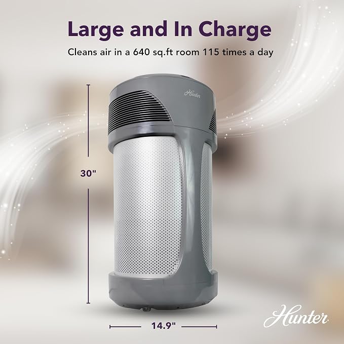 Hunter HP980 Air Purifiers for Home Large Room and Bedroom. Industrial Strength - Image 4
