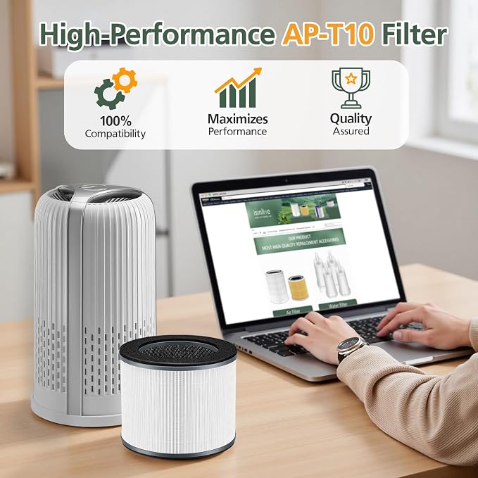 AP-T10FL Replacement Filter for HoMedics AP-T10-BK and AP-T10-WT Air Purifier - Image 9