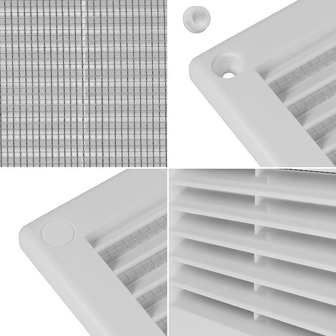 Repa Market 10 x 10 Inch White Square Air Vent Cover - Image 7