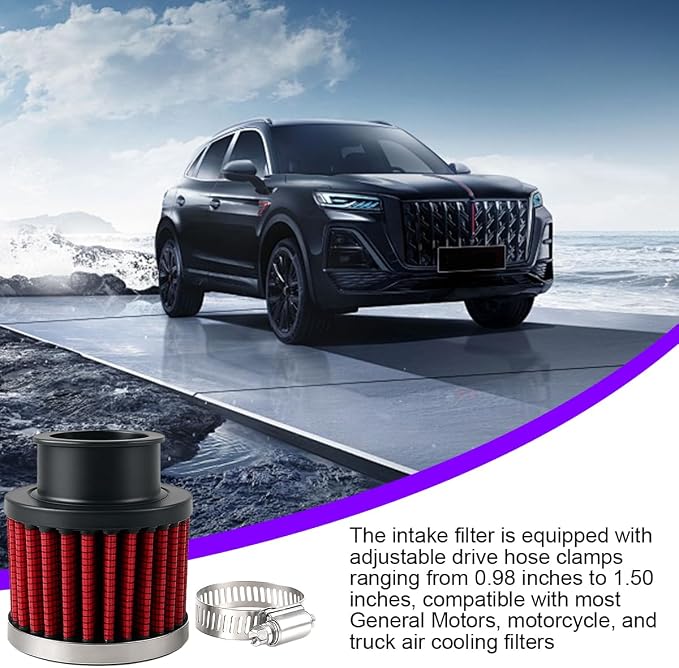 Zpana Car Air Intake Filter, Hight Flow Performance Auto Crankcase Breather - Image 5