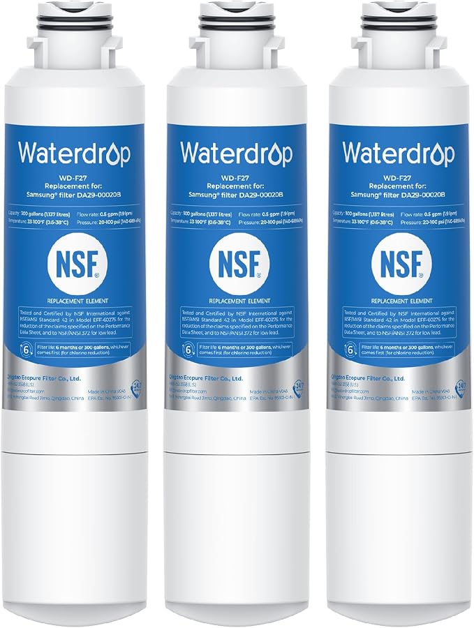 Waterdrop DA29-00020B Refrigerator Water Filter, Replacement by Waterdrop