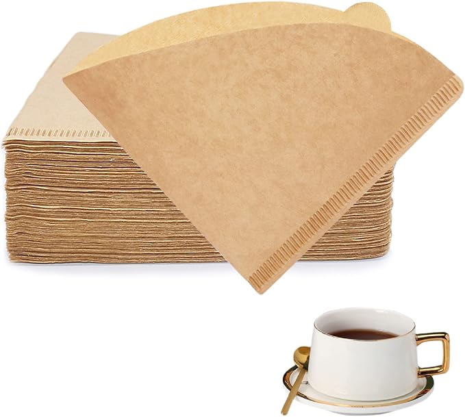BYKITCHEN Small Coffee Filters, Size 01, Disposable Cone Coffee Filters Paper by BYKITCHEN