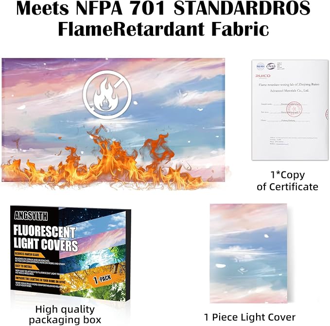 Fluorescent Light Covers -1PCS 4x2 Feet Classroom Covers - Image 5