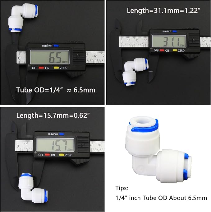 5 Pack 1/4 Inch Quick Connect Fittings - Image 4